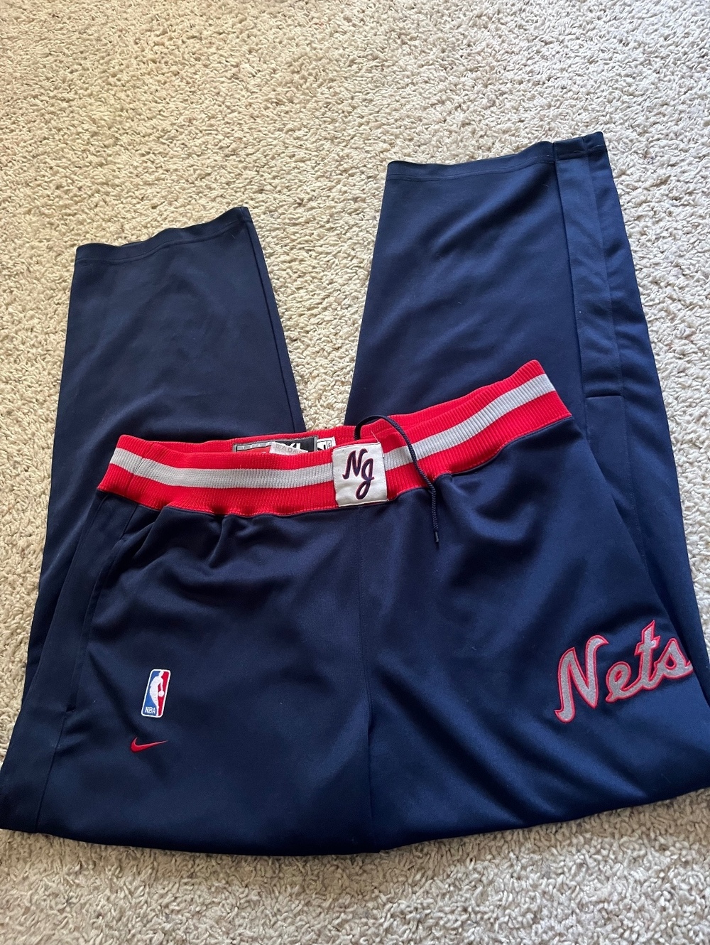 Nike Vintage New Jersey Nets Warmup Pants Size XL